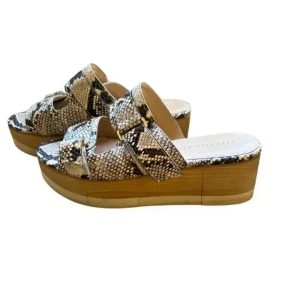 Veronica Beard 6 Snakeskin Pattern Women’s Sandals